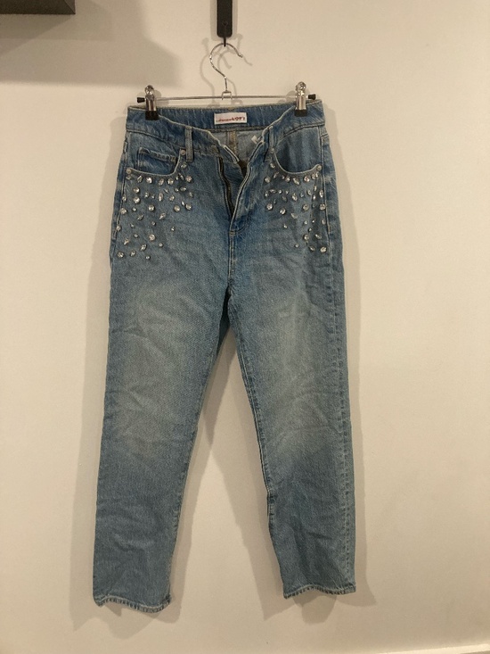 LOFT Denim - Loft - The Straight Jeans with Rhinestone detail